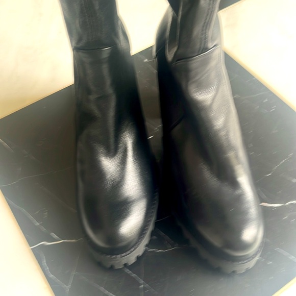 Stuart Weitzman Zoella Over The Knee Stretch Leather Boots 6.5 - Picture 8 of 10